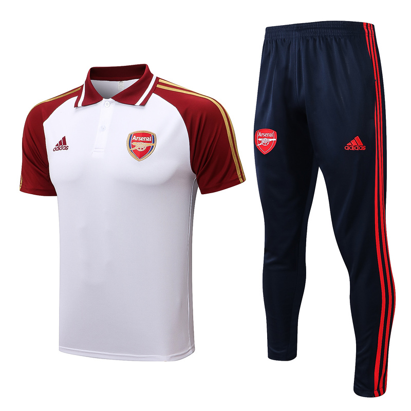 AAA Quality Arsenal 22/23 White/Dark Red Training Kit Jerseys